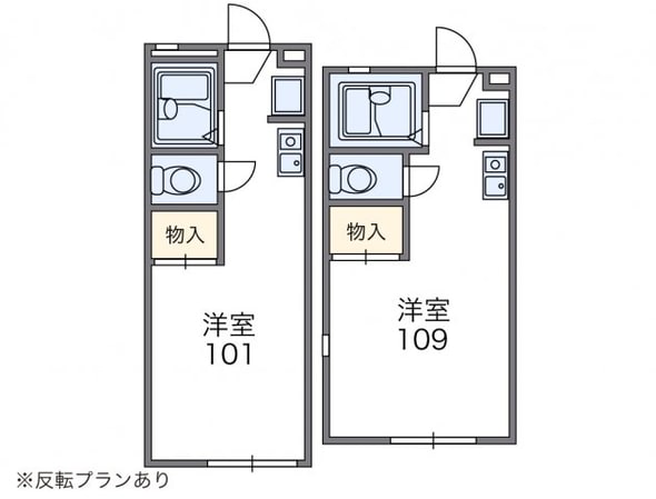 レオパレス藤本Ⅱの物件間取画像